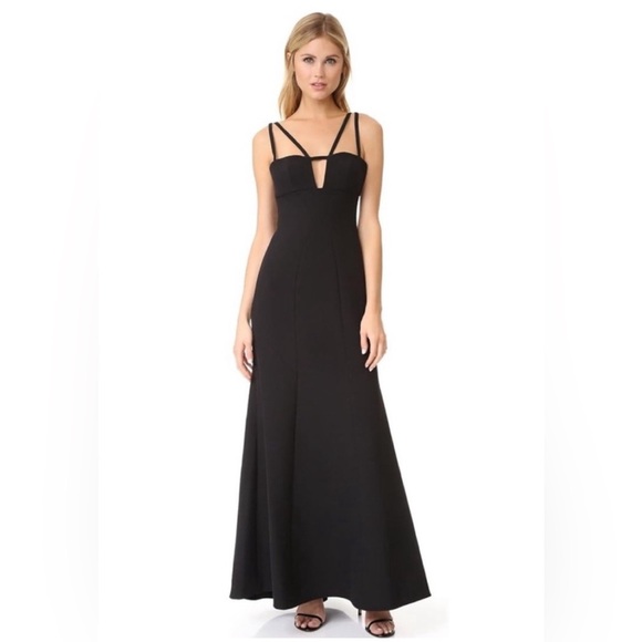 BCBG Max Azria Black gown size 0 - Picture 1 of 4